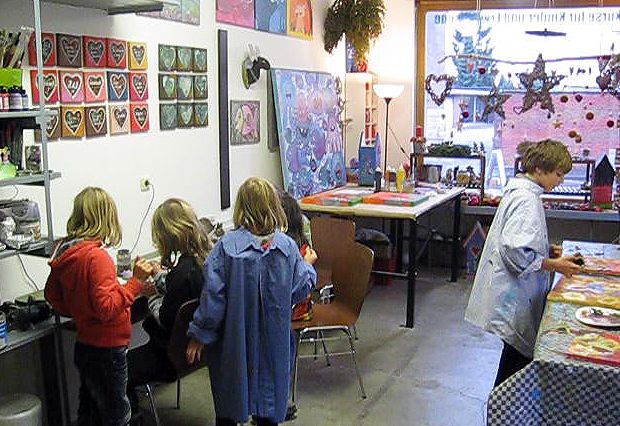 Malkurse für Kinder, kreative Kindergeburtstage und Workshops — Foto