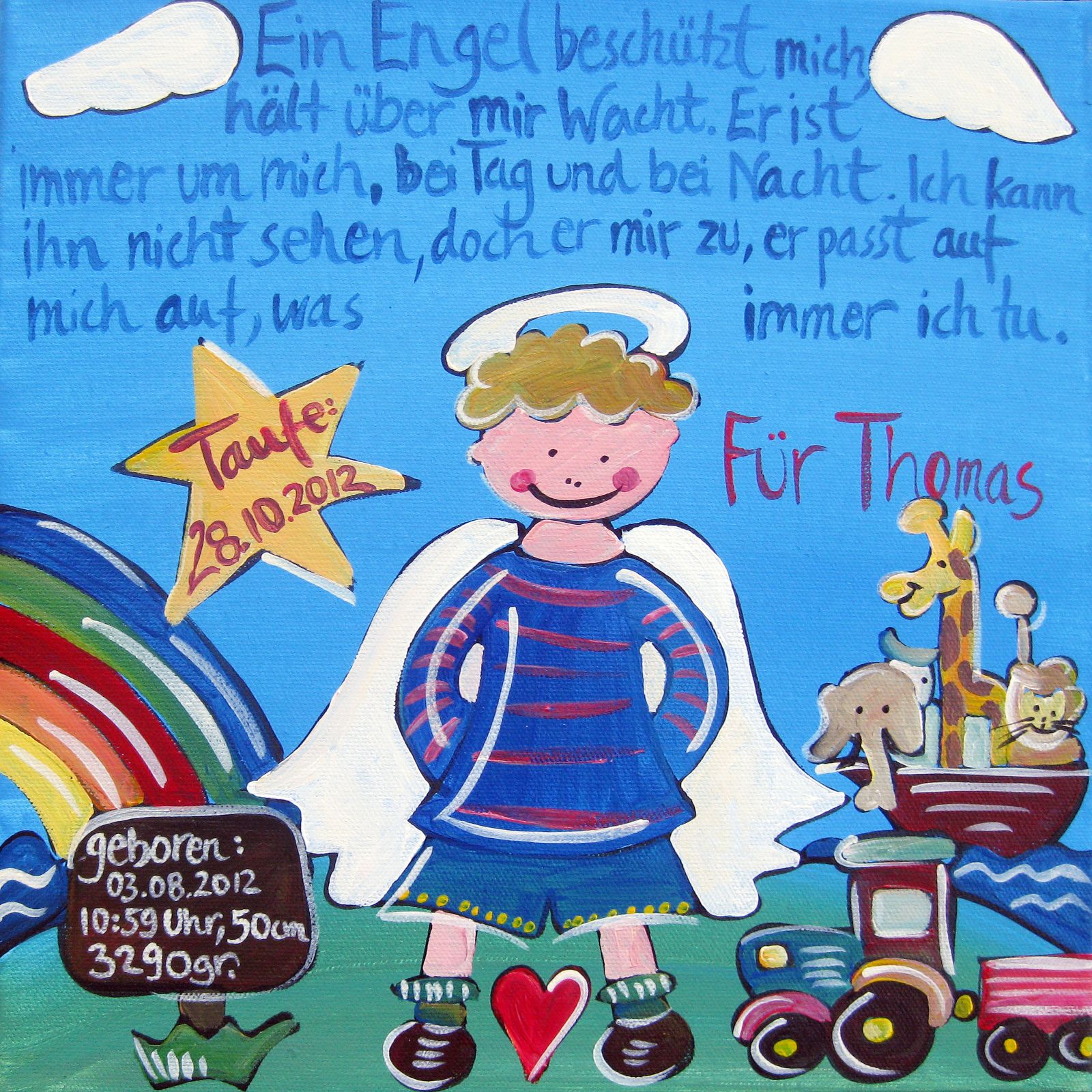 Personalisierte handgemalte Bilder – Erinnerungen fürs Leben — Eindruck 3