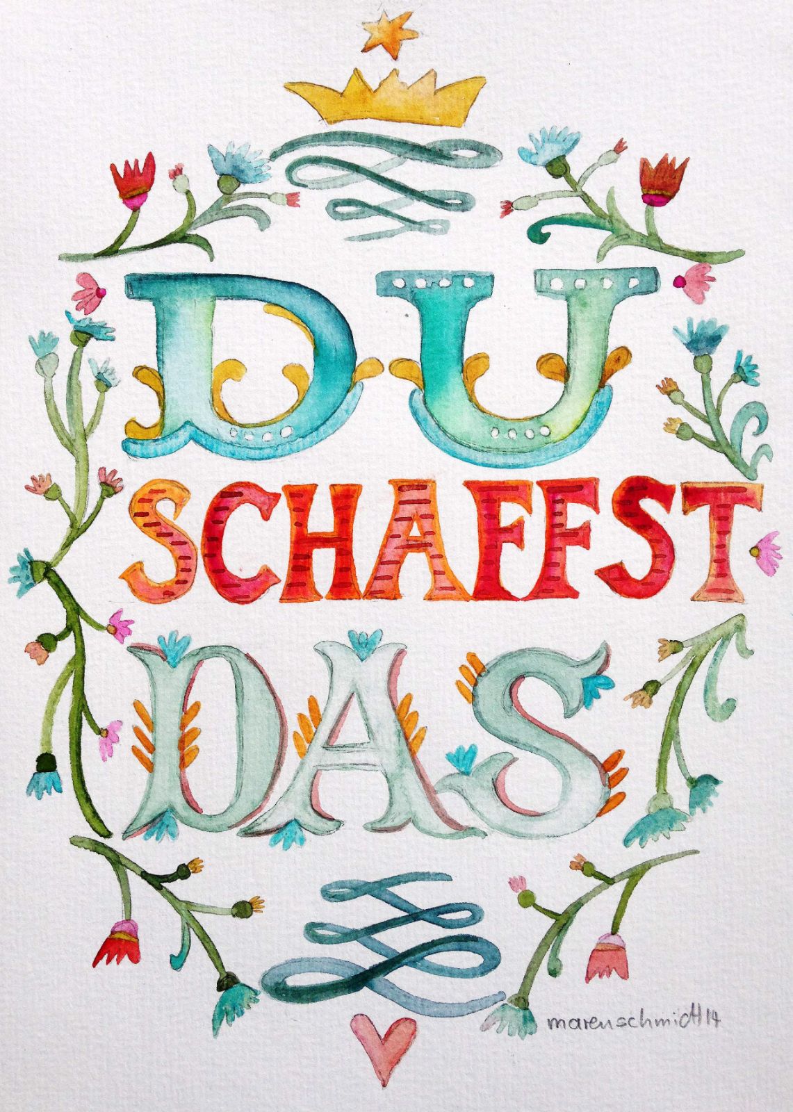 Handlettering – Schreiben wird zur Kunst — Eindruck 1