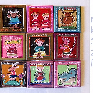 handgemalte Sternzeichen