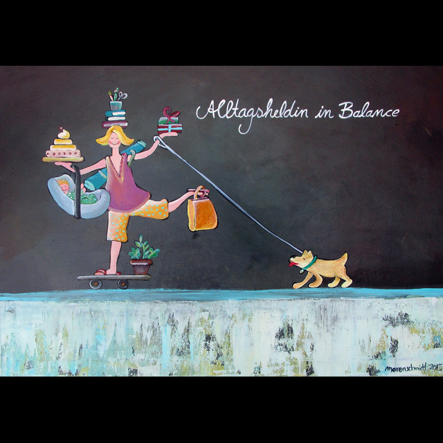 freie Malerei - Alltagsheldin