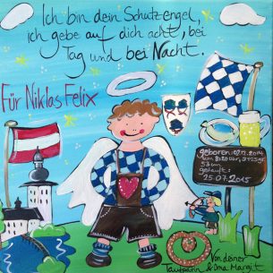 Taufgeschenk handgemalt