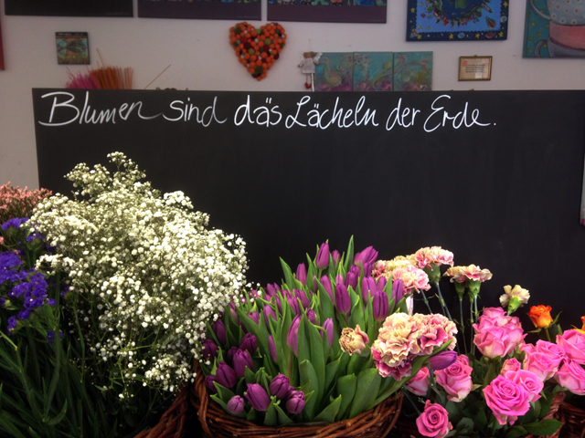 Blumen im Atelier